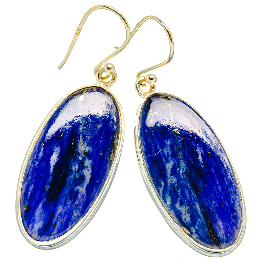 Sodalite Earrings handcrafted by Anasilvercos - EARR428100 - Photo 2
