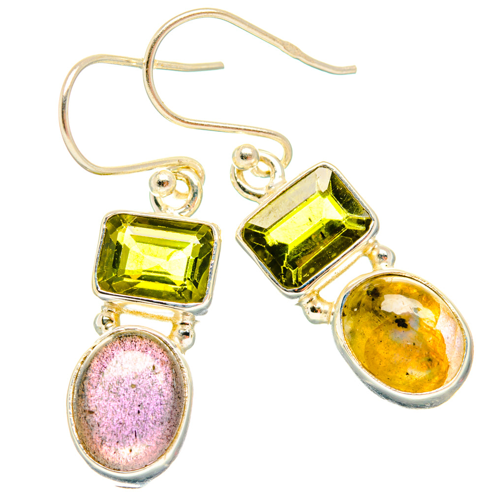Labradorite, Peridot Earrings handcrafted by Anasilvercos - EARR428188 - Photo 2