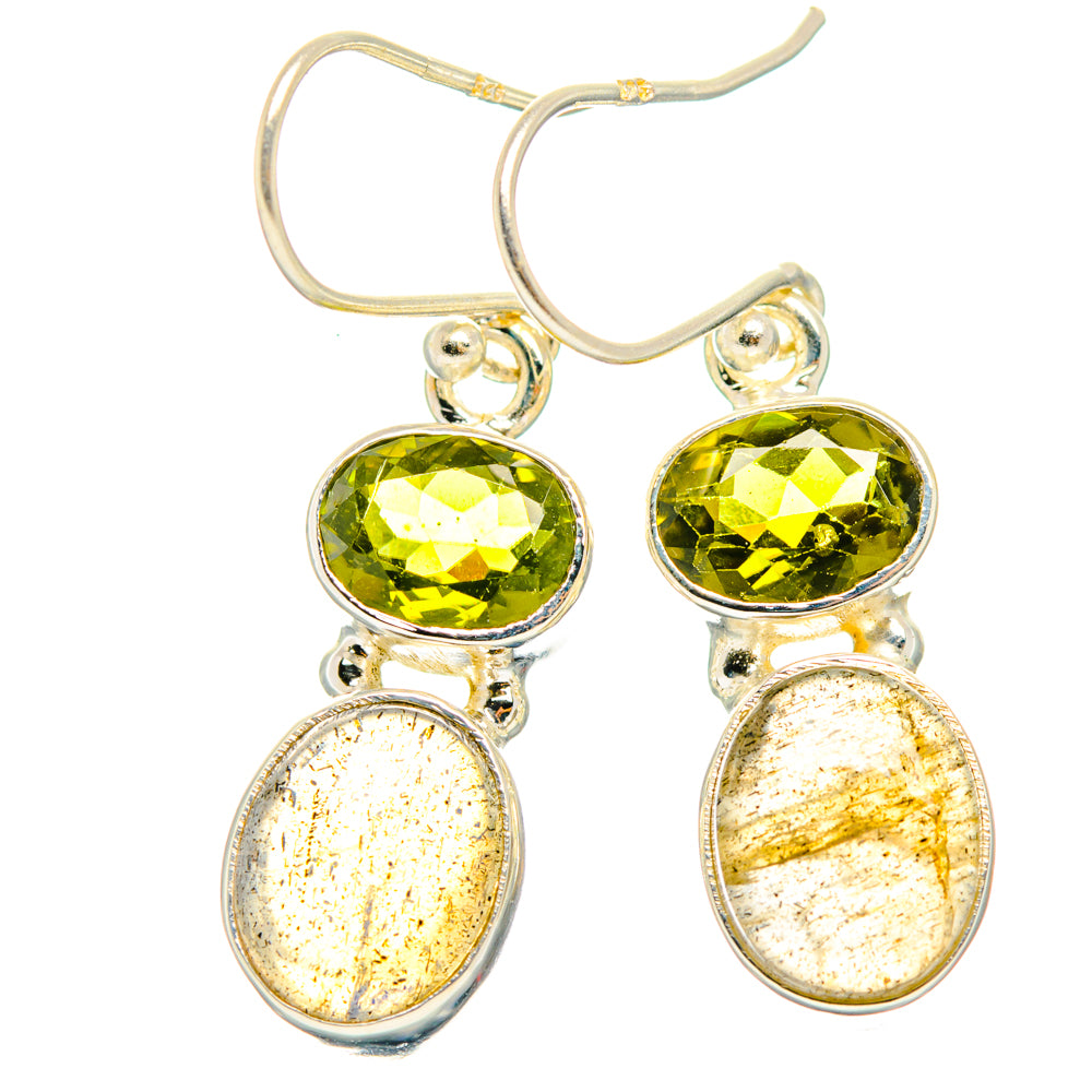 Labradorite, Peridot Earrings handcrafted by Anasilvercos - EARR428206 - Photo 2
