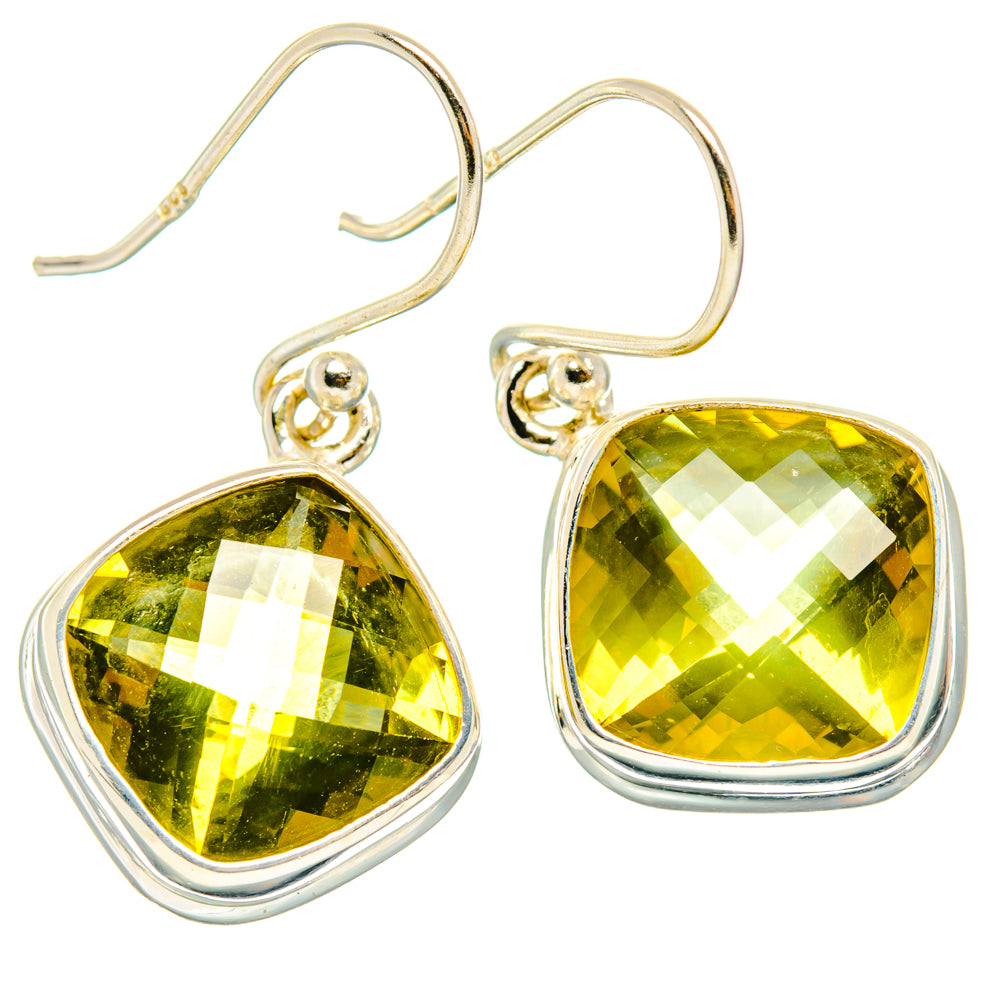 Lemon Quartz Earrings handcrafted by Anasilvercos - EARR428215 - Photo 2