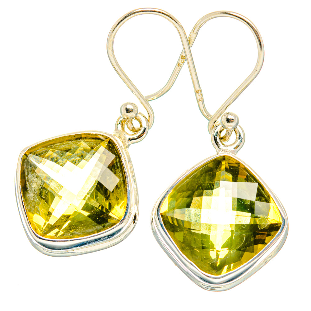 Lemon Quartz Earrings handcrafted by Anasilvercos - EARR428249 - Photo 2