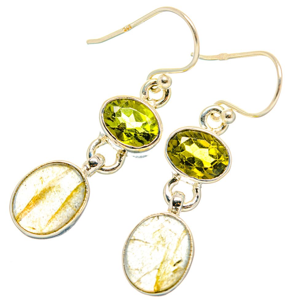 Labradorite, Peridot Earrings handcrafted by Anasilvercos - EARR428250 - Photo 2