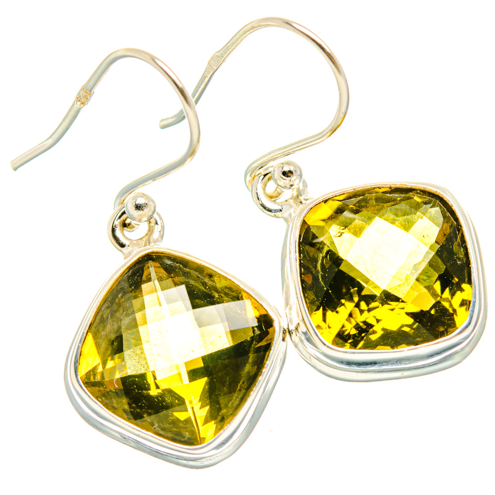 Lemon Quartz Earrings handcrafted by Anasilvercos - EARR428278 - Photo 2