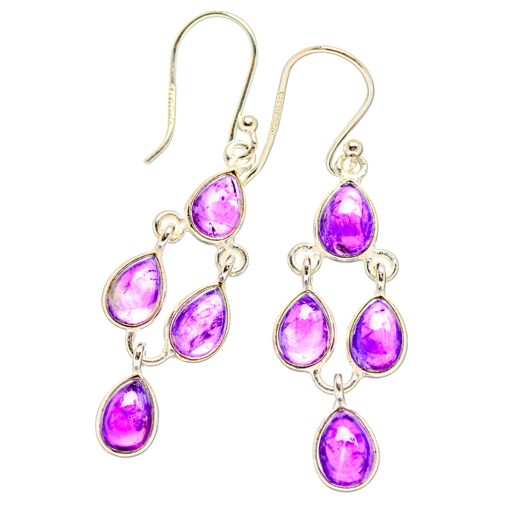 Amethyst Earrings handcrafted by Anasilvercos - EARR428302 - Photo 2