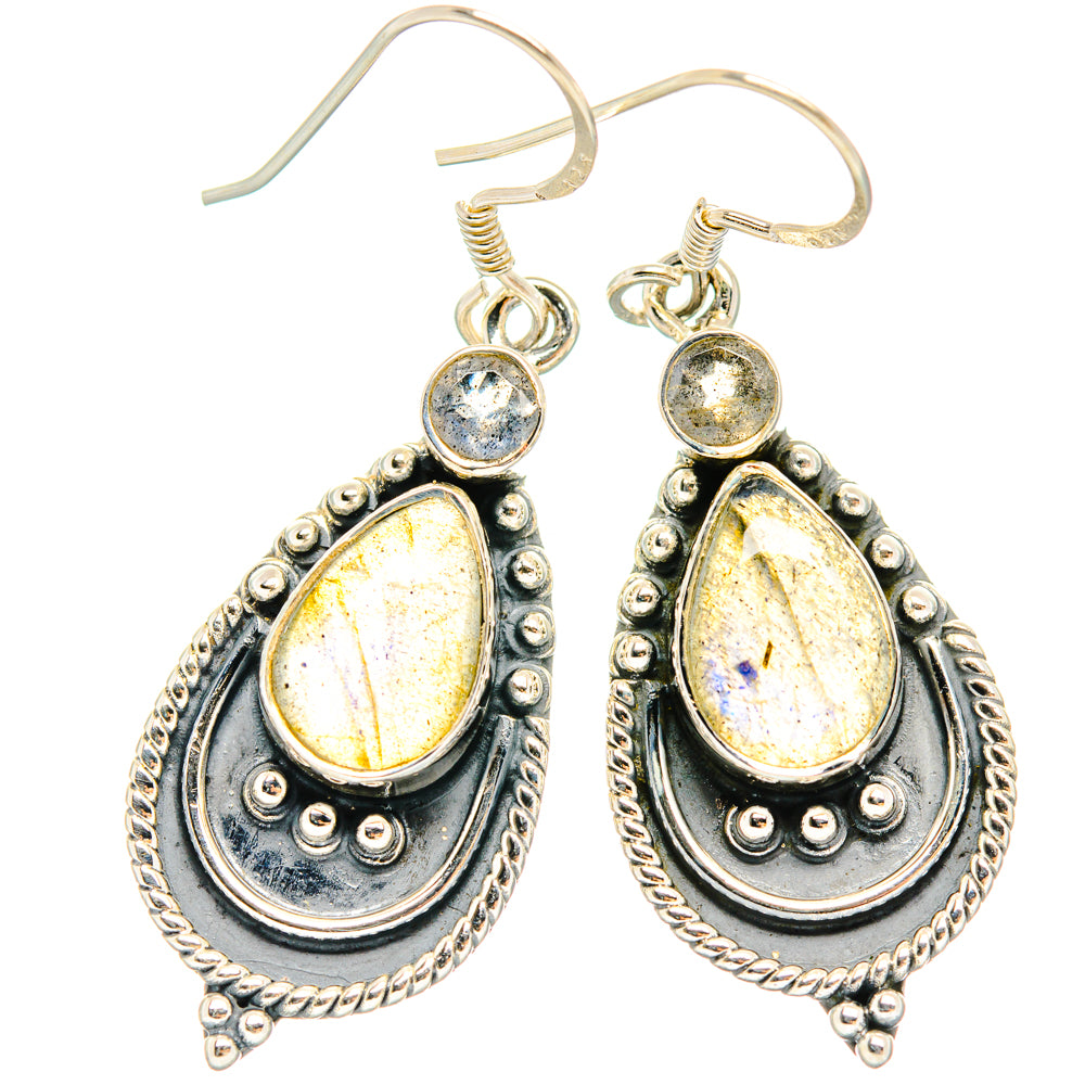 Labradorite Earrings handcrafted by Anasilvercos - EARR428330 - Photo 2