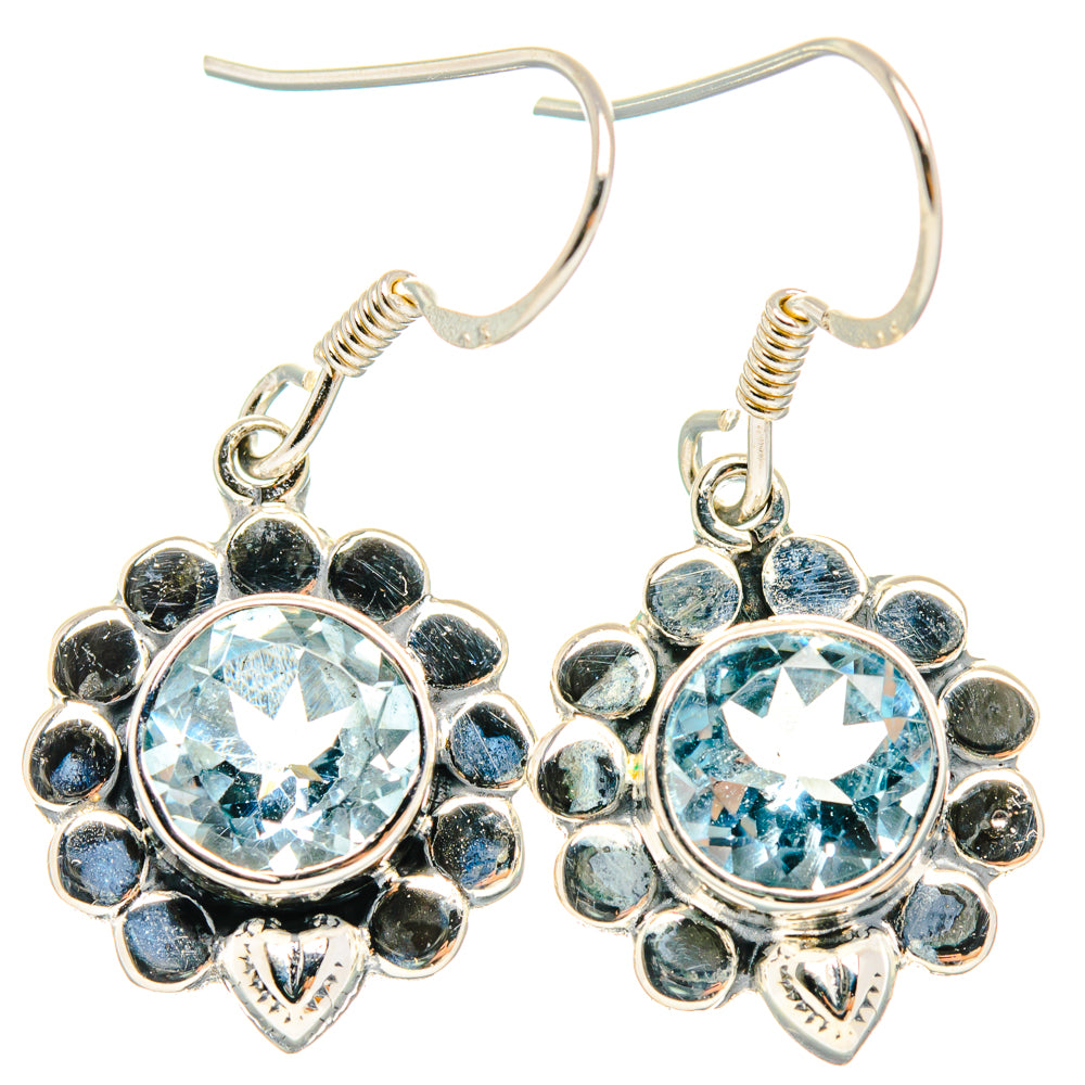 Blue Topaz Earrings handcrafted by Anasilvercos - EARR428336 - Photo 2