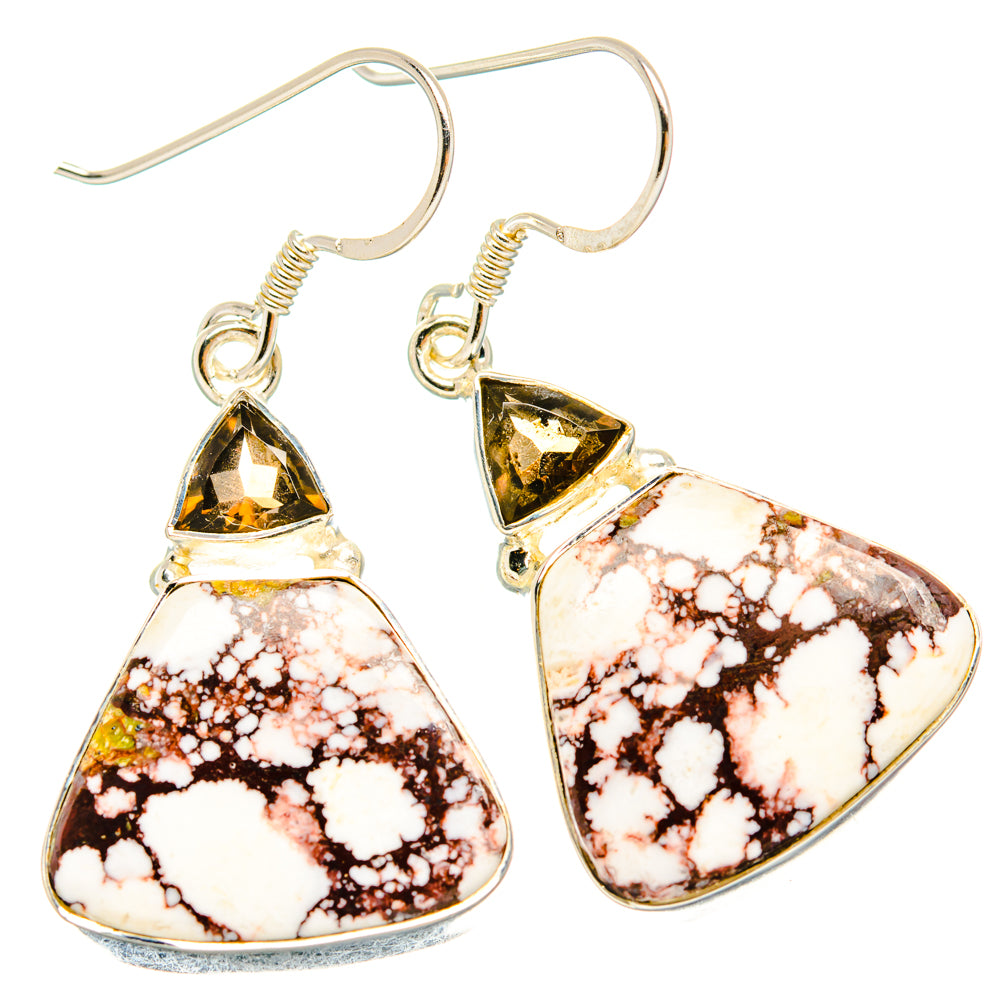 Wild Horse Jasper Earrings handcrafted by Anasilvercos - EARR428337 - Photo 2