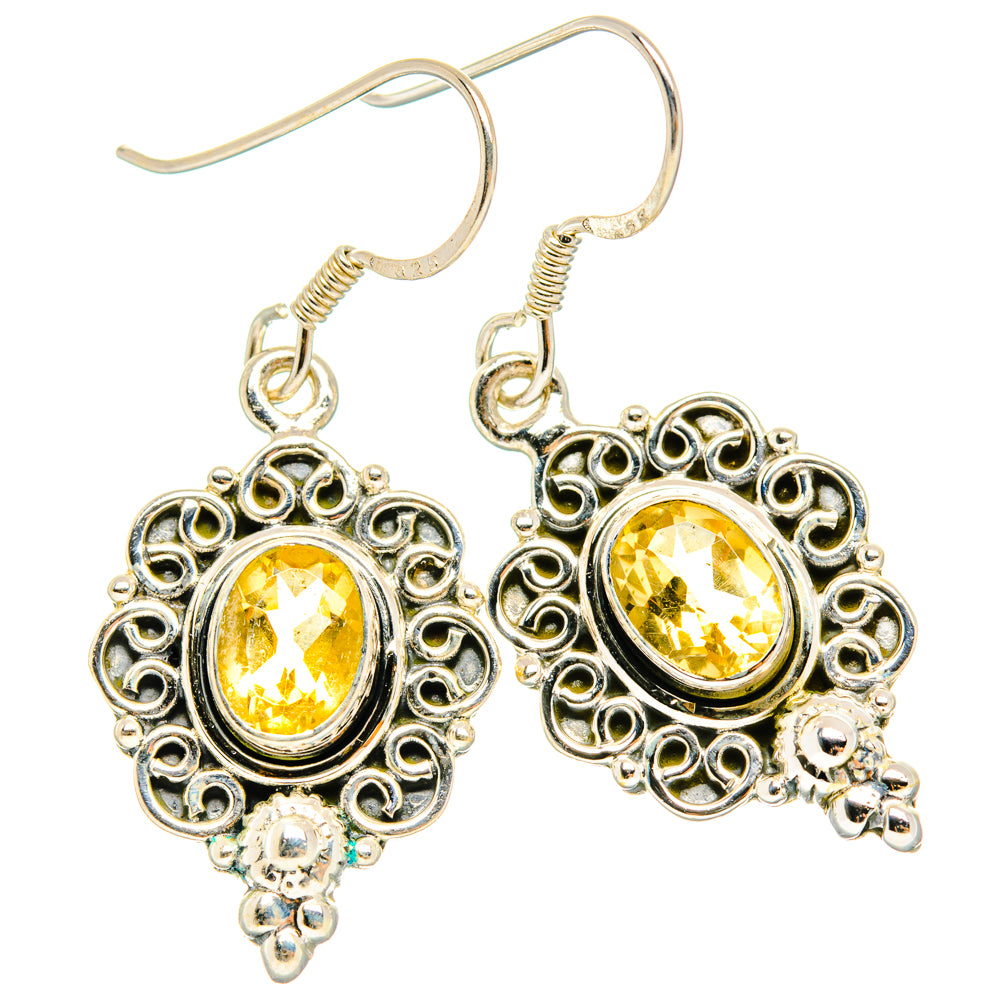 Citrine Earrings handcrafted by Anasilvercos - EARR428350 - Photo 2