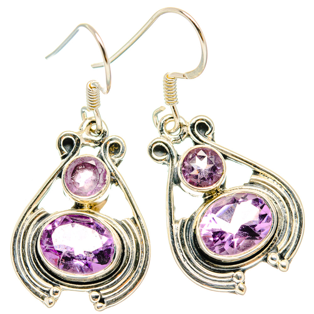 Amethyst Earrings handcrafted by Anasilvercos - EARR428367 - Photo 2