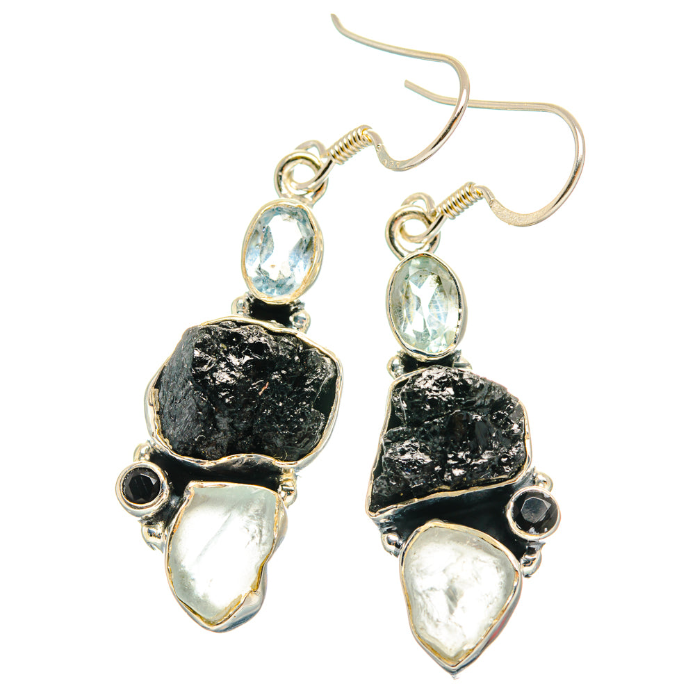 Tektite Earrings handcrafted by Anasilvercos - EARR428376 - Photo 2