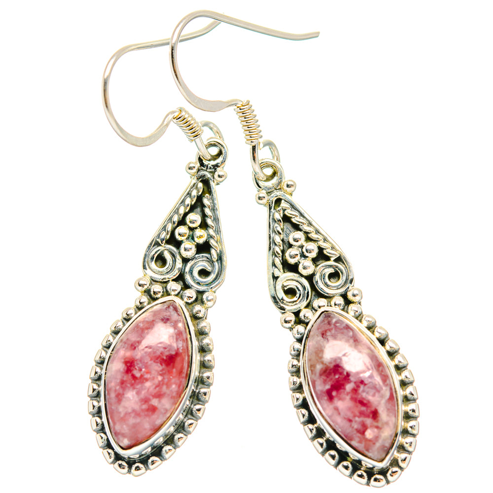 Lepidolite Earrings handcrafted by Anasilvercos - EARR428384 - Photo 2