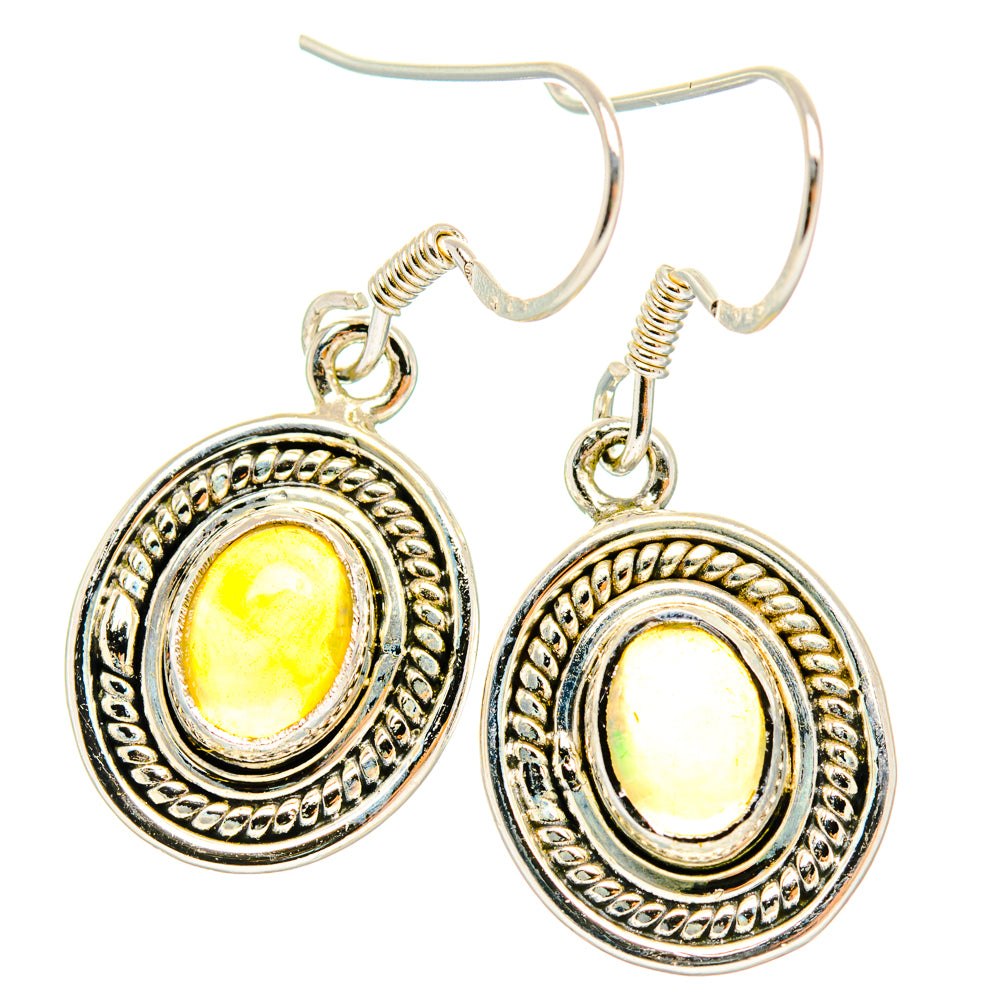 Ethiopian Opal Earrings handcrafted by Anasilvercos - EARR428385 - Photo 2