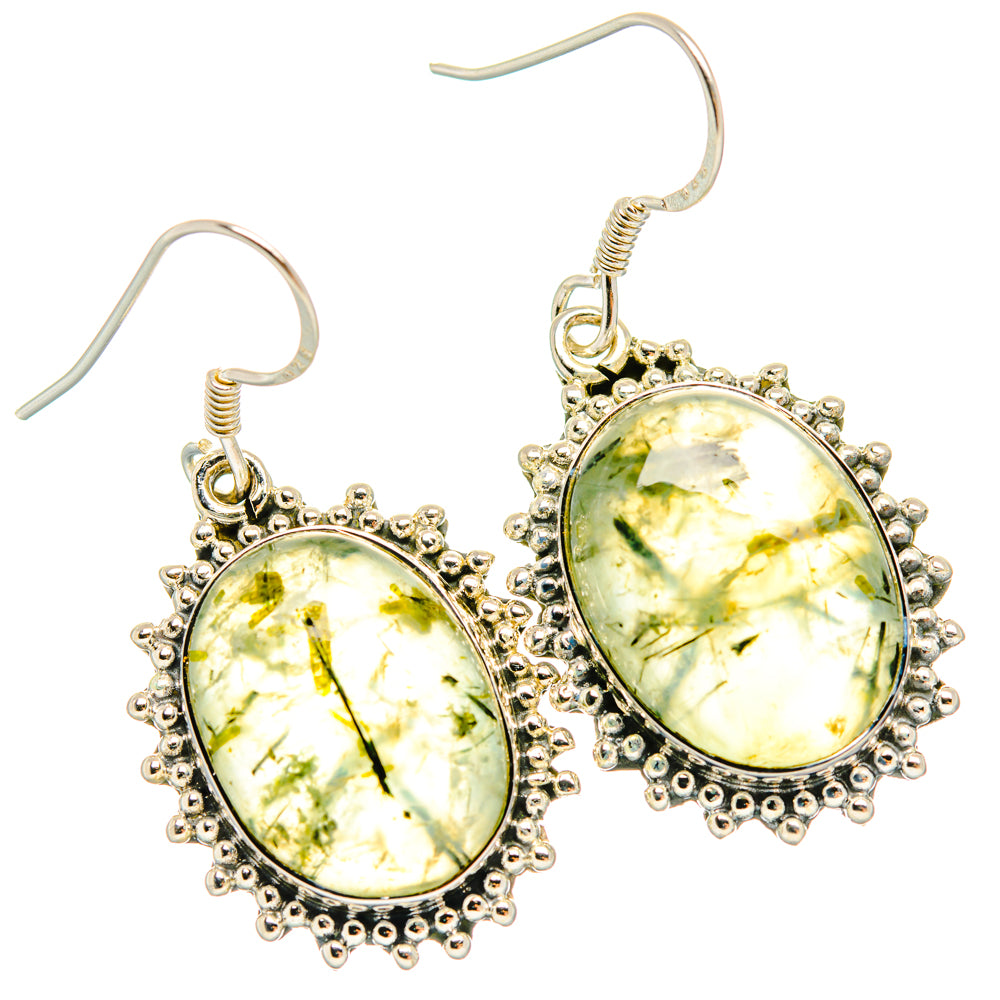 Prehnite Earrings handcrafted by Anasilvercos - EARR428386 - Photo 2
