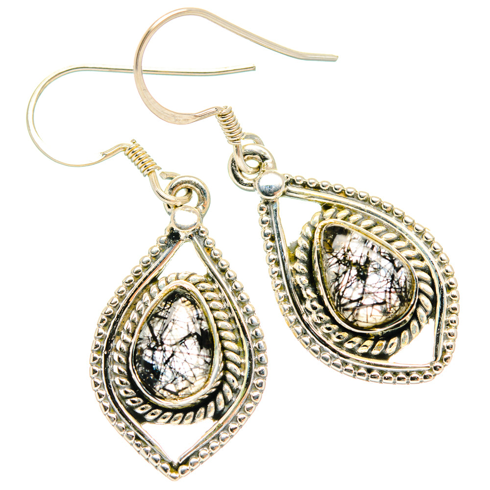 Tourmalinated Quartz Earrings handcrafted by Anasilvercos - EARR428389 - Photo 2
