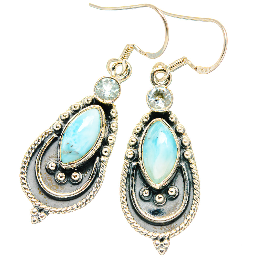 Larimar Earrings handcrafted by Anasilvercos - EARR428396 - Photo 2