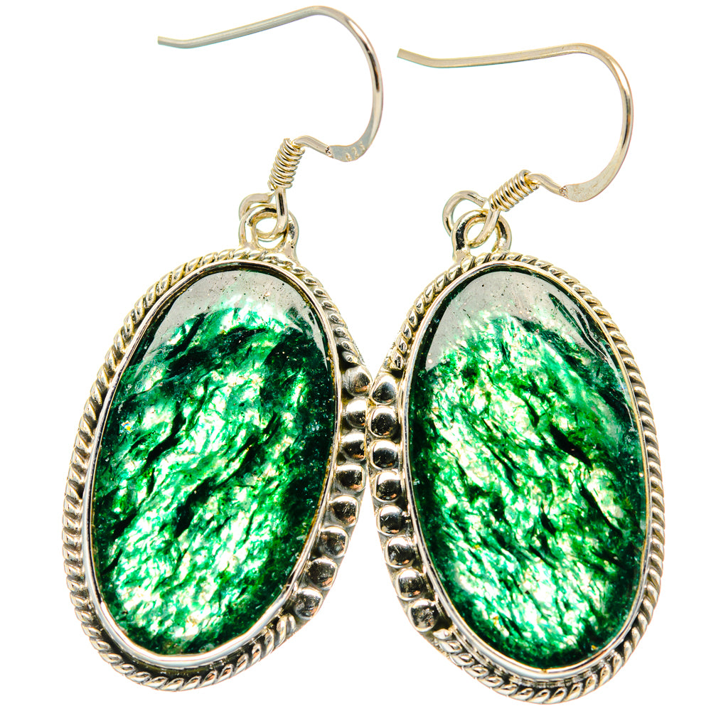 Green Aventurine Earrings handcrafted by Anasilvercos - EARR428425 - Photo 2