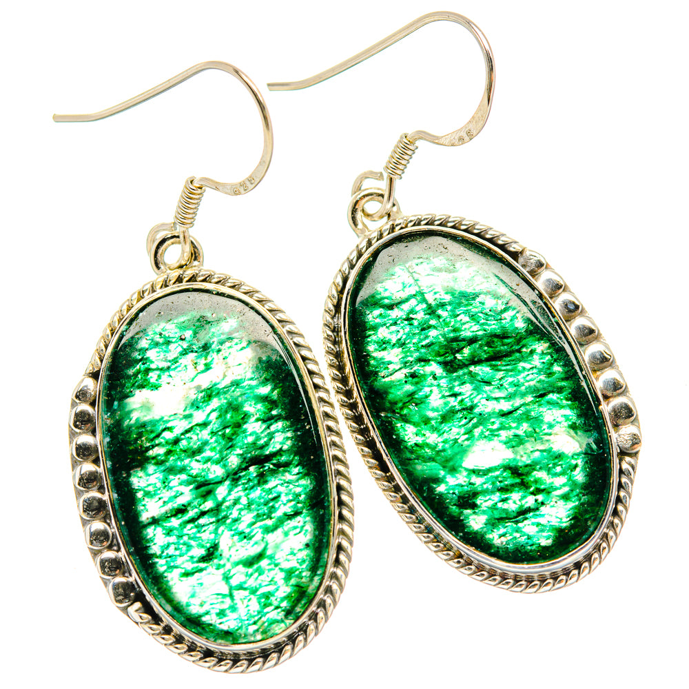 Green Aventurine Earrings handcrafted by Anasilvercos - EARR428431 - Photo 2