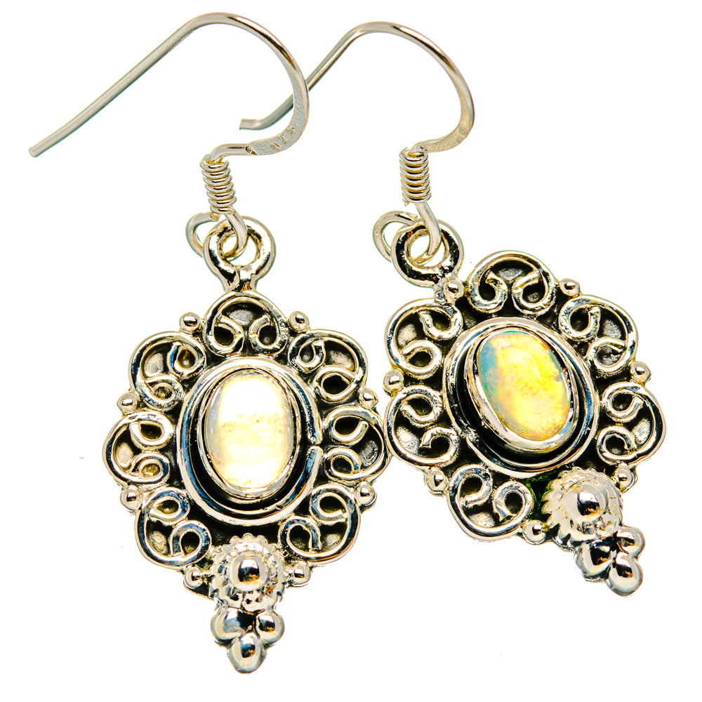 Ethiopian Opal Earrings handcrafted by Anasilvercos - EARR428436 - Photo 2