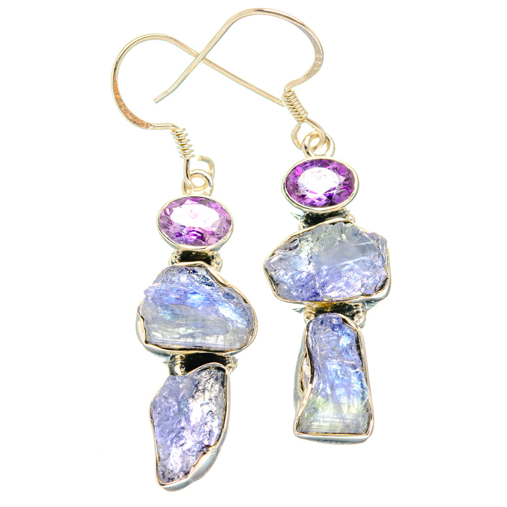 Tanzanite Earrings handcrafted by Anasilvercos - EARR428442 - Photo 2