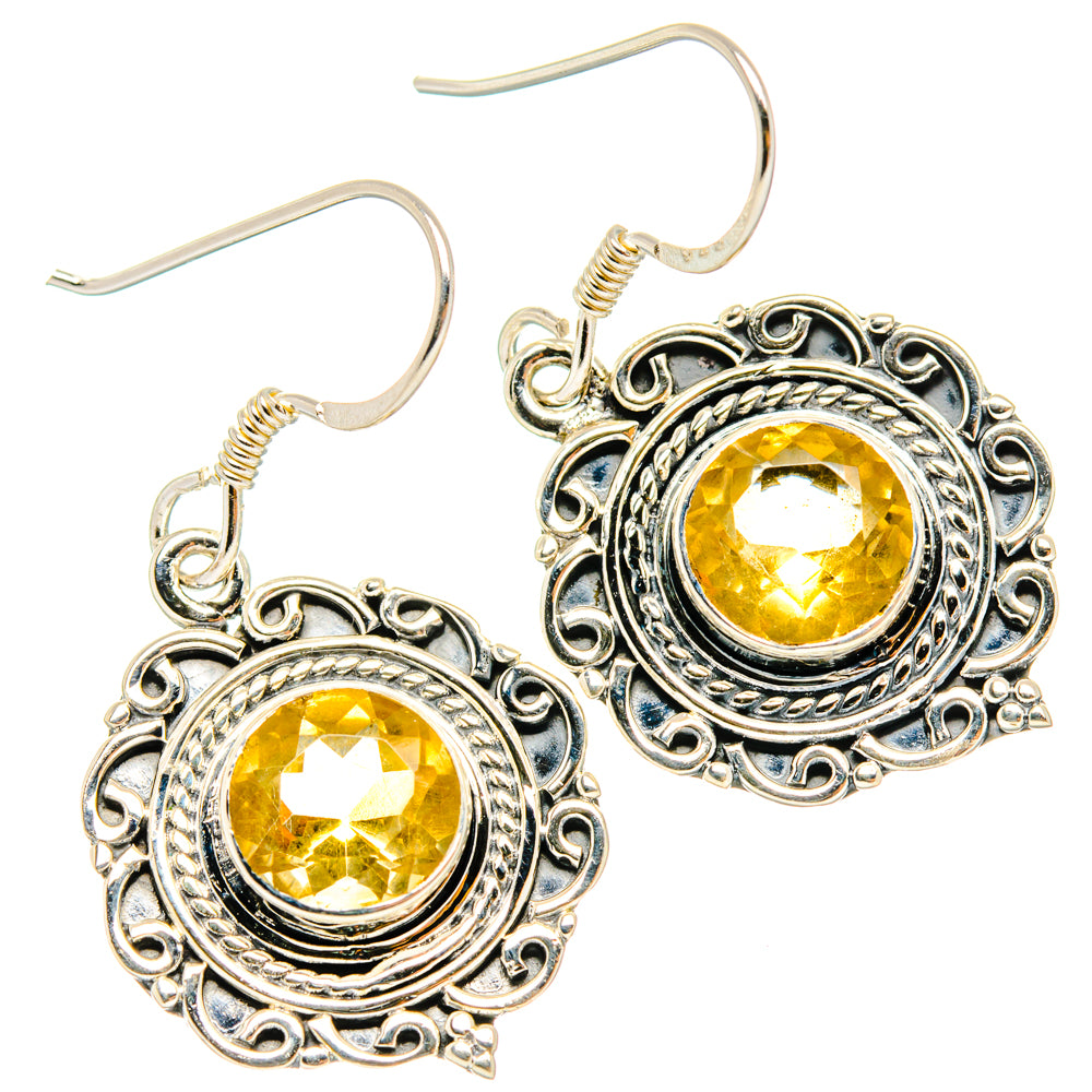 Citrine Earrings handcrafted by Anasilvercos - EARR428454 - Photo 2