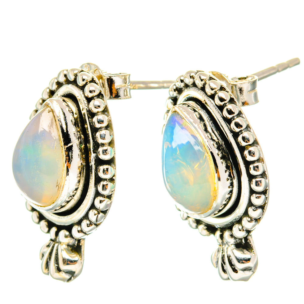 Ethiopian Opal Earrings handcrafted by Anasilvercos - EARR428456 - Photo 2