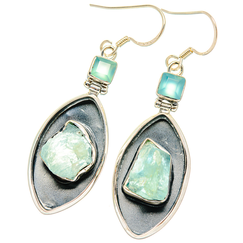 Aquamarine Earrings handcrafted by Anasilvercos - EARR428465 - Photo 2