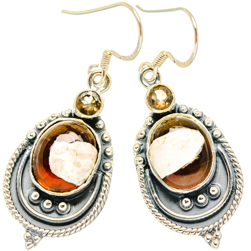 Peanut Wood Jasper Earrings handcrafted by Anasilvercos - EARR428466 - Photo 2