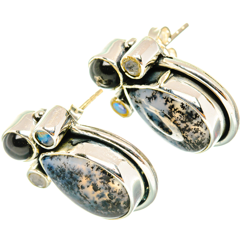 Dendritic Opal Earrings handcrafted by Anasilvercos - EARR428467 - Photo 2