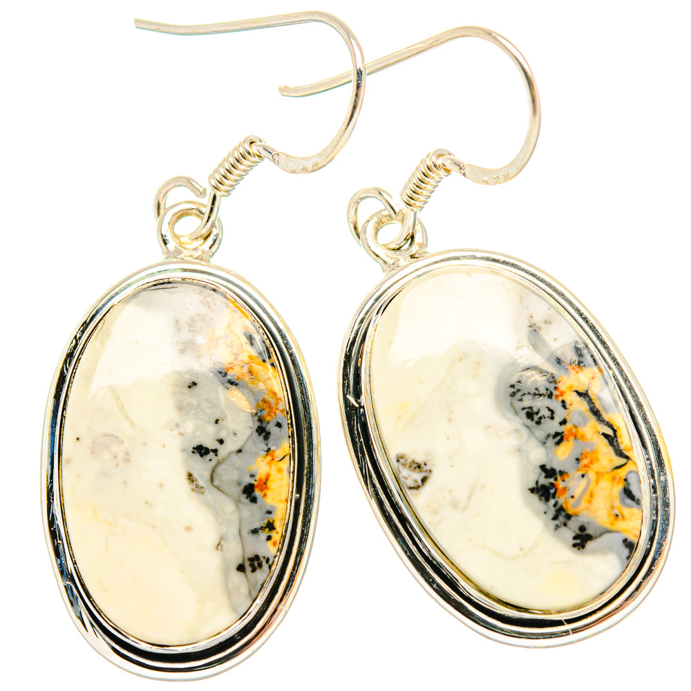 Dendritic Agate Earrings handcrafted by Anasilvercos - EARR428473 - Photo 2