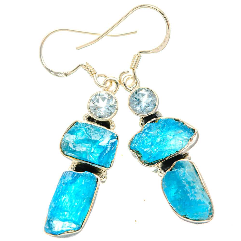 Apatite Earrings handcrafted by Anasilvercos - EARR428476 - Photo 2
