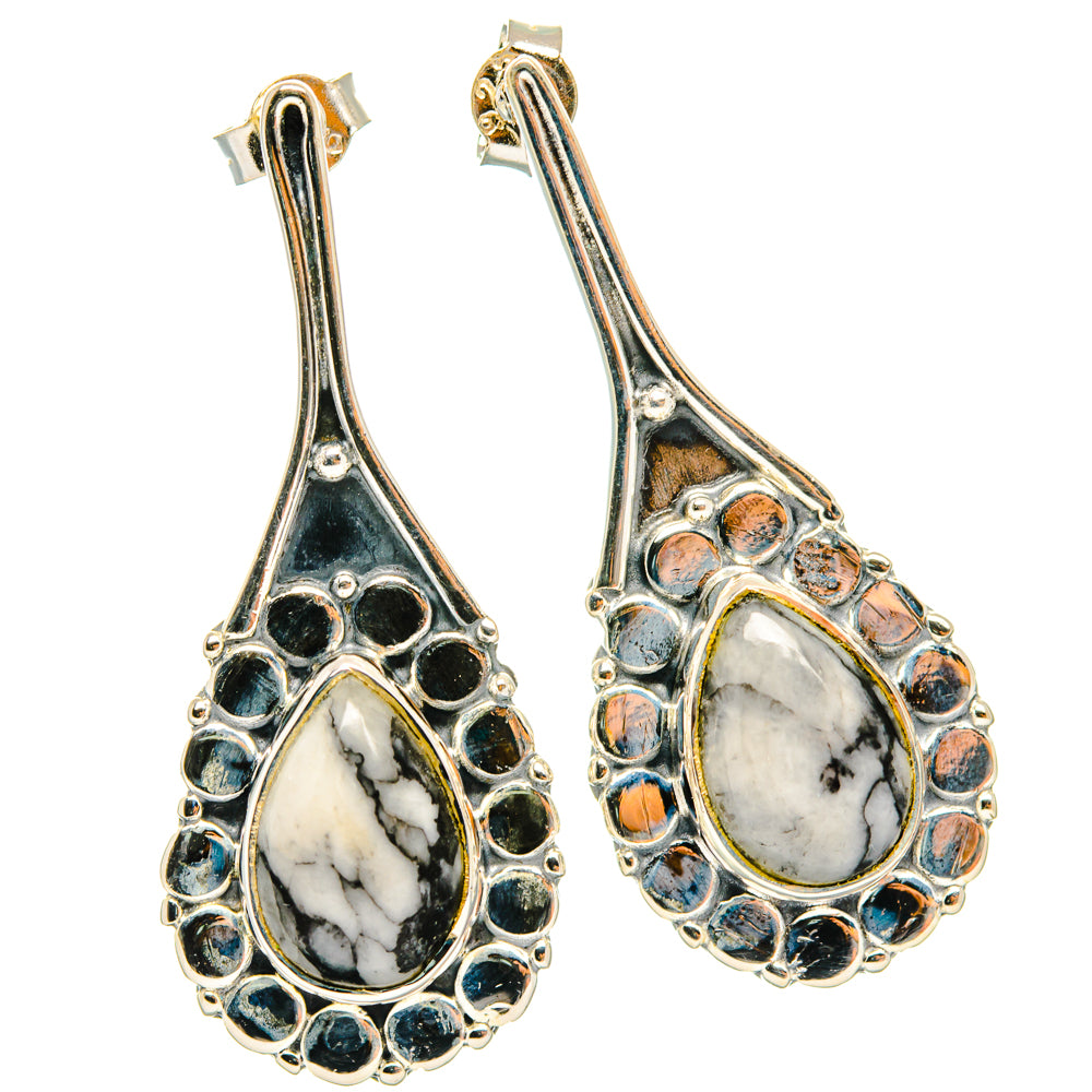 Pinolith Jasper Earrings handcrafted by Anasilvercos - EARR428484 - Photo 2