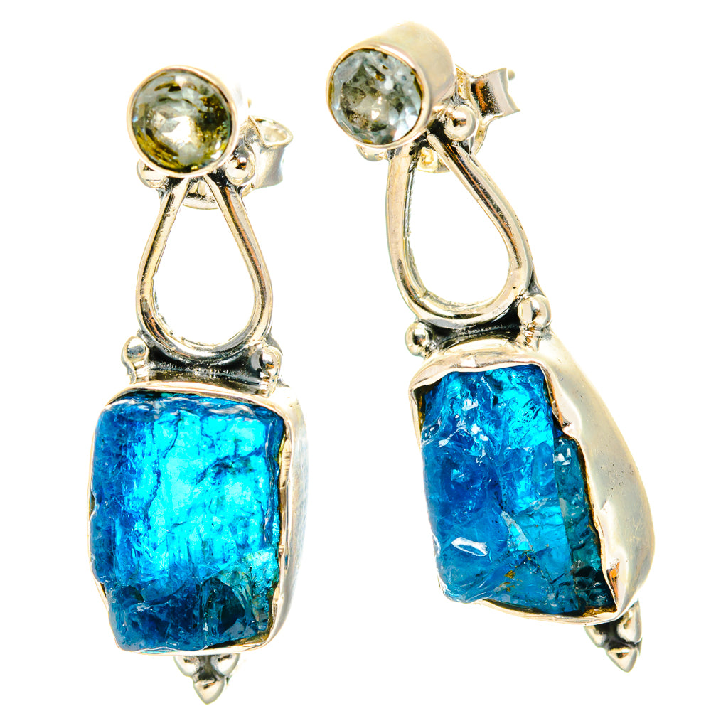 Apatite Earrings handcrafted by Anasilvercos - EARR428486 - Photo 2