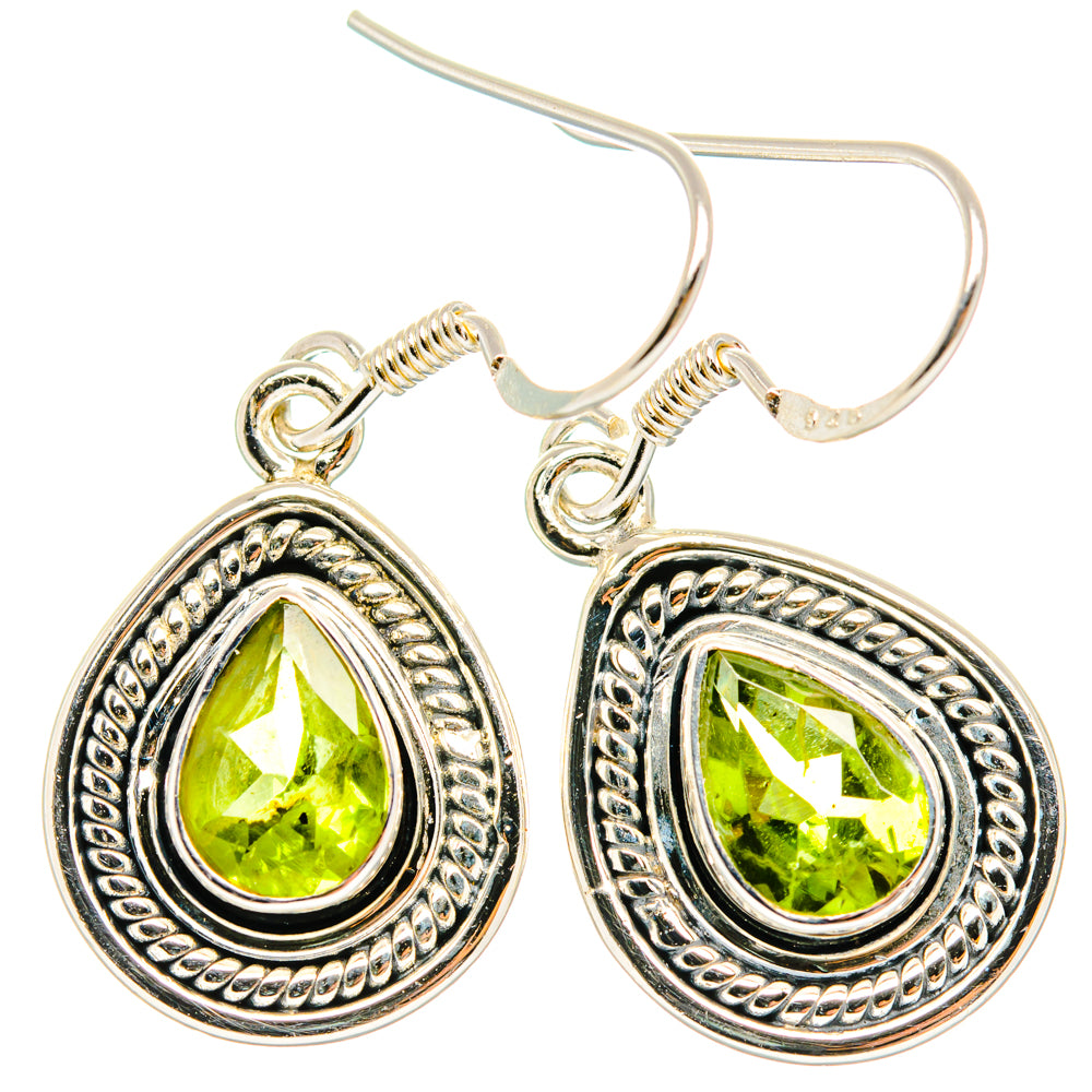 Peridot Earrings handcrafted by Anasilvercos - EARR428501 - Photo 2