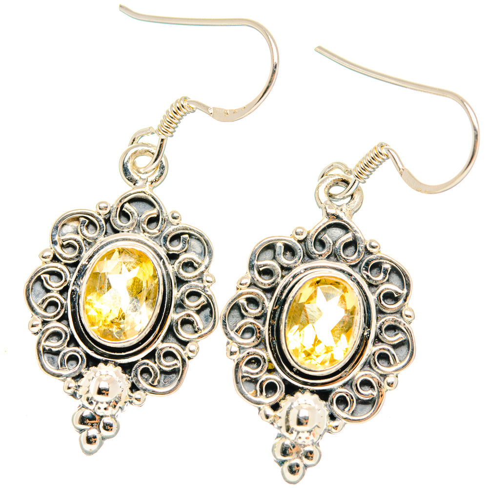 Citrine Earrings handcrafted by Anasilvercos - EARR428503 - Photo 2