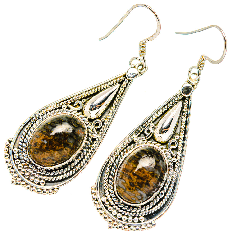 Tiger Iron Earrings handcrafted by Anasilvercos - EARR428504 - Photo 2