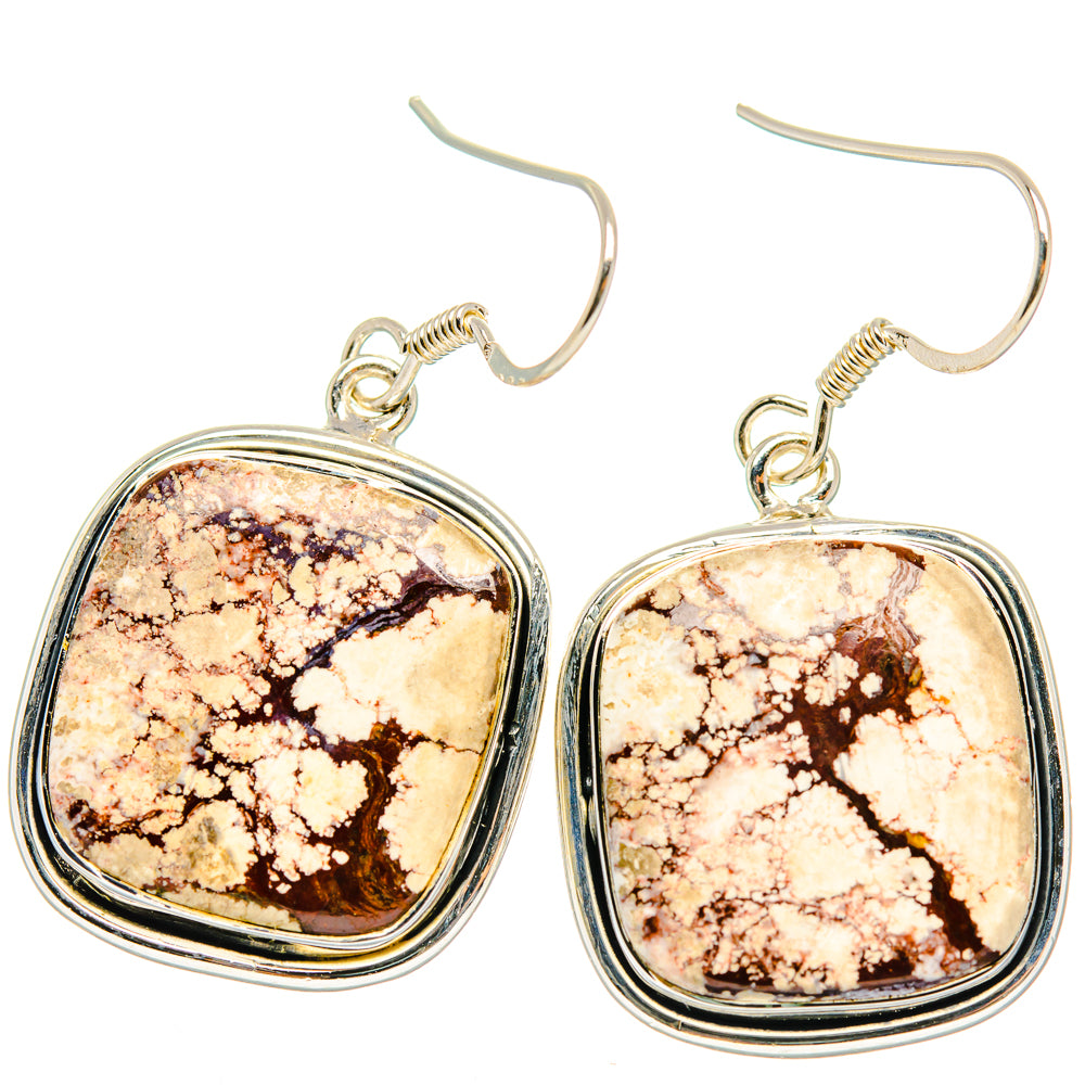 Wild Horse Jasper Earrings handcrafted by Anasilvercos - EARR428505 - Photo 2