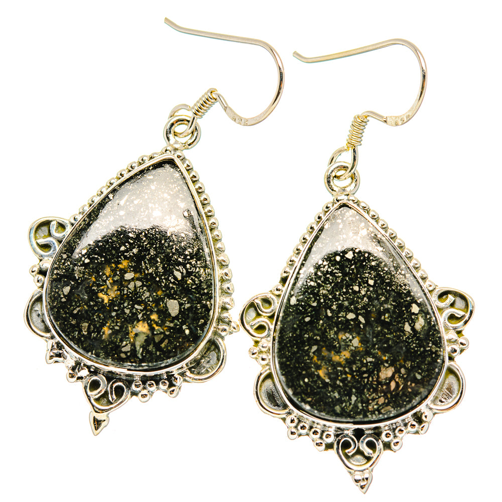 Black Agate Earrings handcrafted by Anasilvercos - EARR428517 - Photo 2