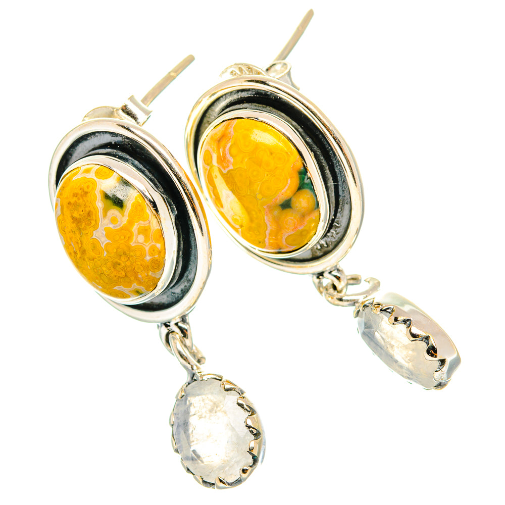 Ocean Jasper Earrings handcrafted by Anasilvercos - EARR428522 - Photo 2
