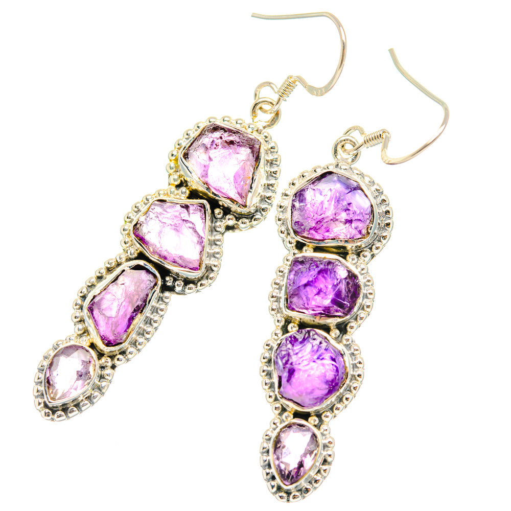Amethyst Earrings handcrafted by Anasilvercos - EARR428544 - Photo 2