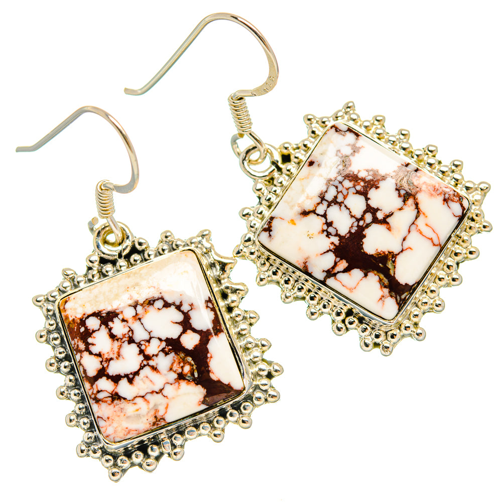 Wild Horse Jasper Earrings handcrafted by Anasilvercos - EARR428609 - Photo 2
