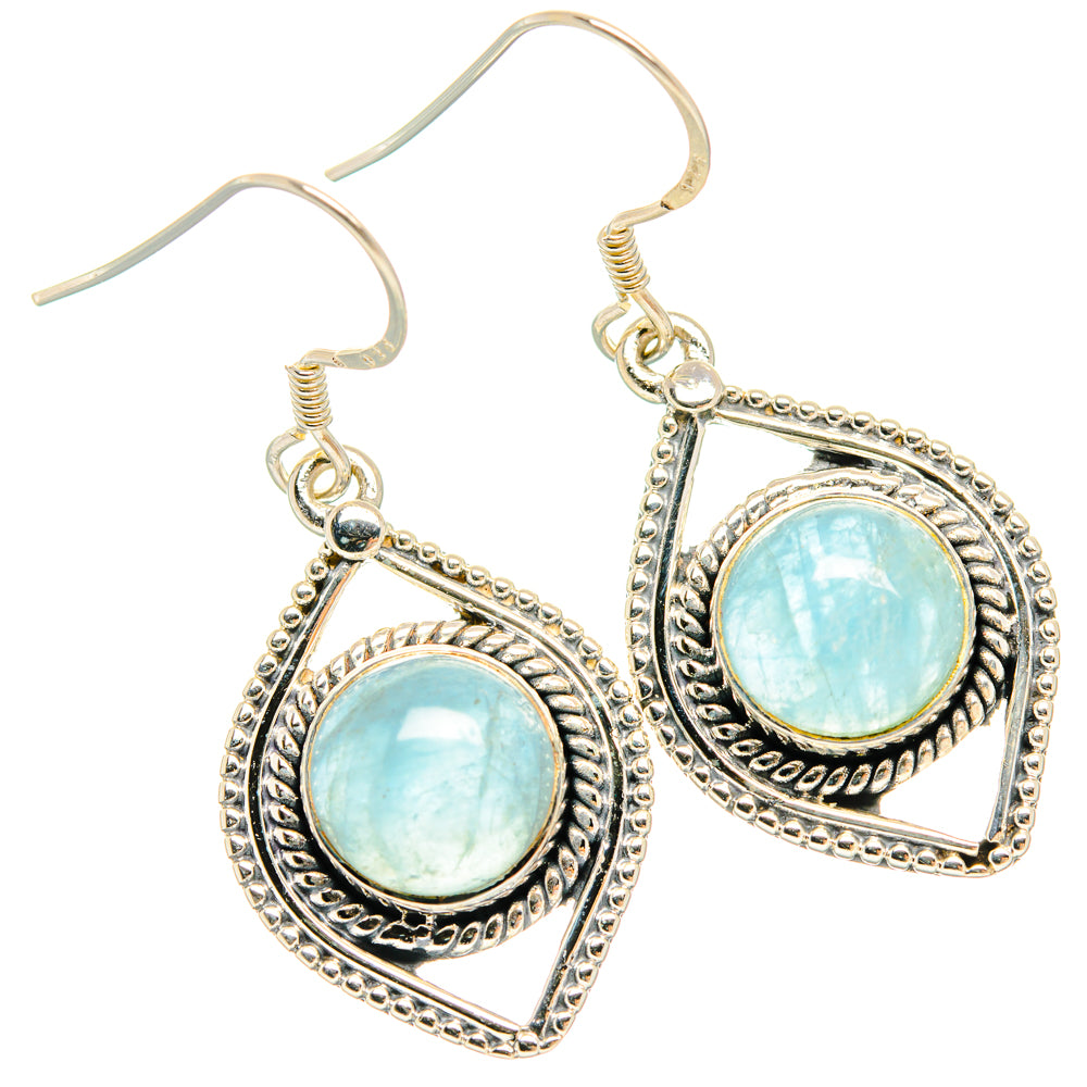 Aquamarine Earrings handcrafted by Anasilvercos - EARR428613 - Photo 2