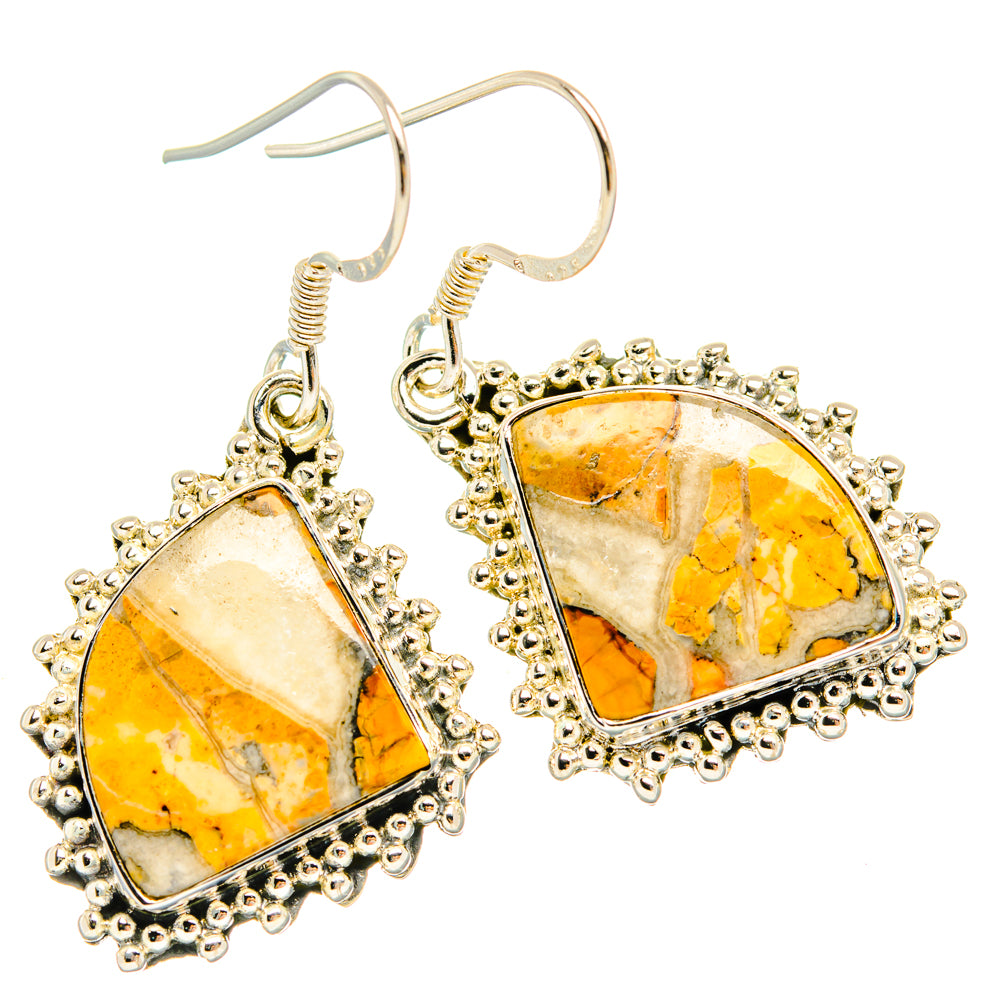Brecciated Mookaite Earrings handcrafted by Anasilvercos - EARR428621 - Photo 2