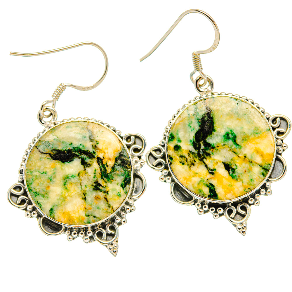 Green Jasper Earrings handcrafted by Anasilvercos - EARR428622 - Photo 2