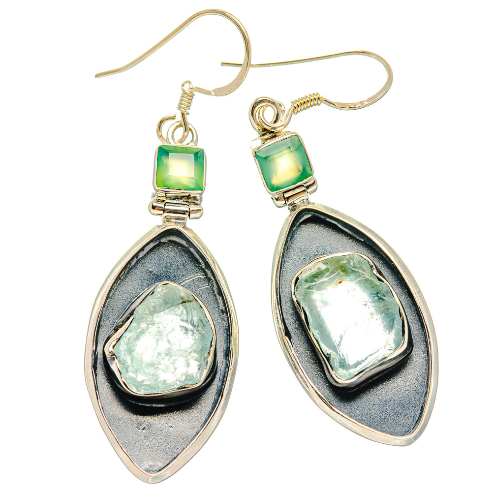 Aquamarine Earrings handcrafted by Anasilvercos - EARR428637 - Photo 2
