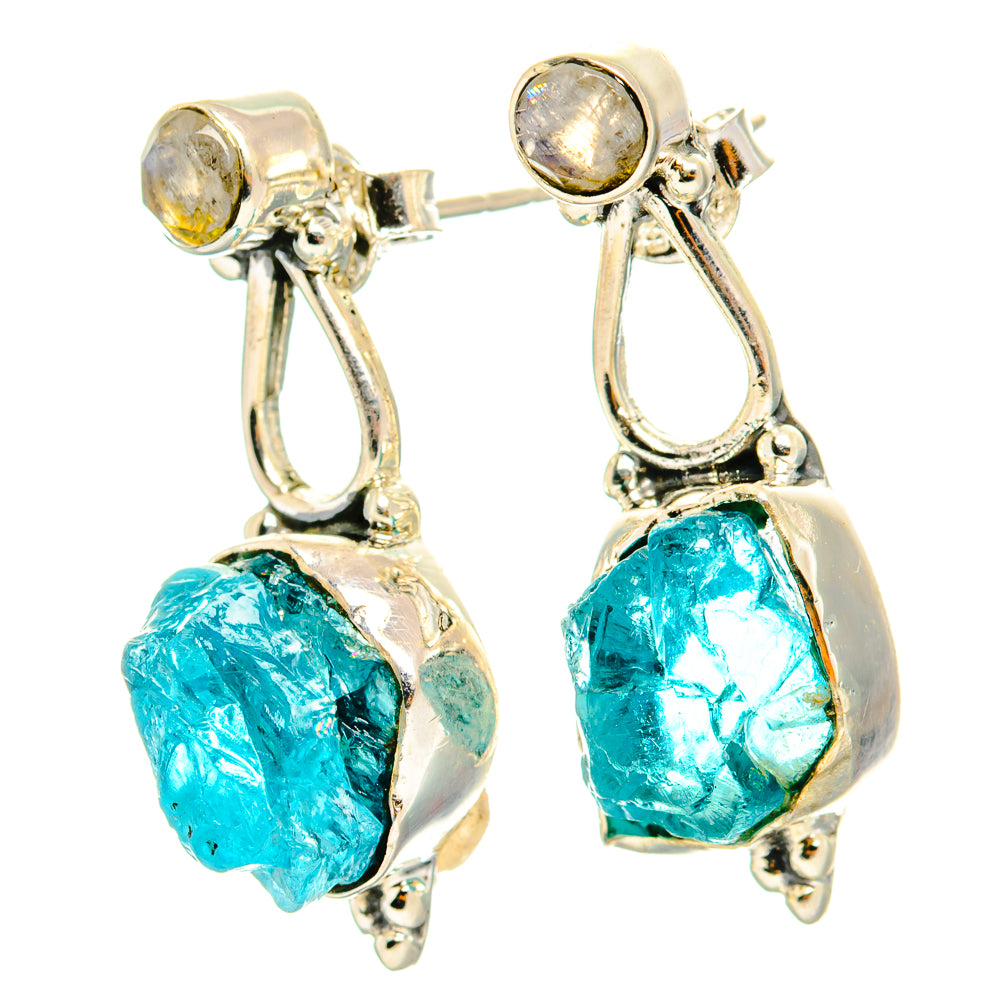 Apatite Earrings handcrafted by Anasilvercos - EARR428650 - Photo 2