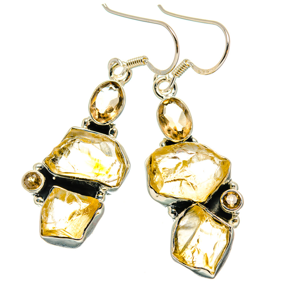 Citrine Earrings handcrafted by Anasilvercos - EARR428664 - Photo 2