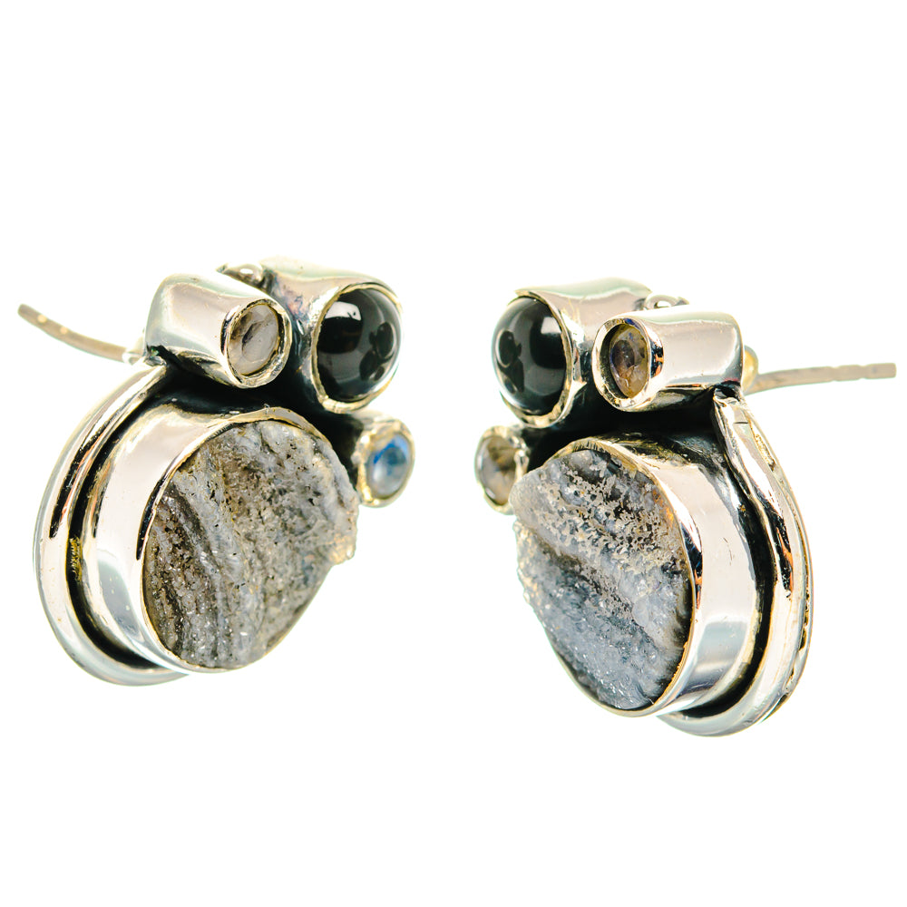 Desert Druzy Earrings handcrafted by Anasilvercos - EARR428669 - Photo 2