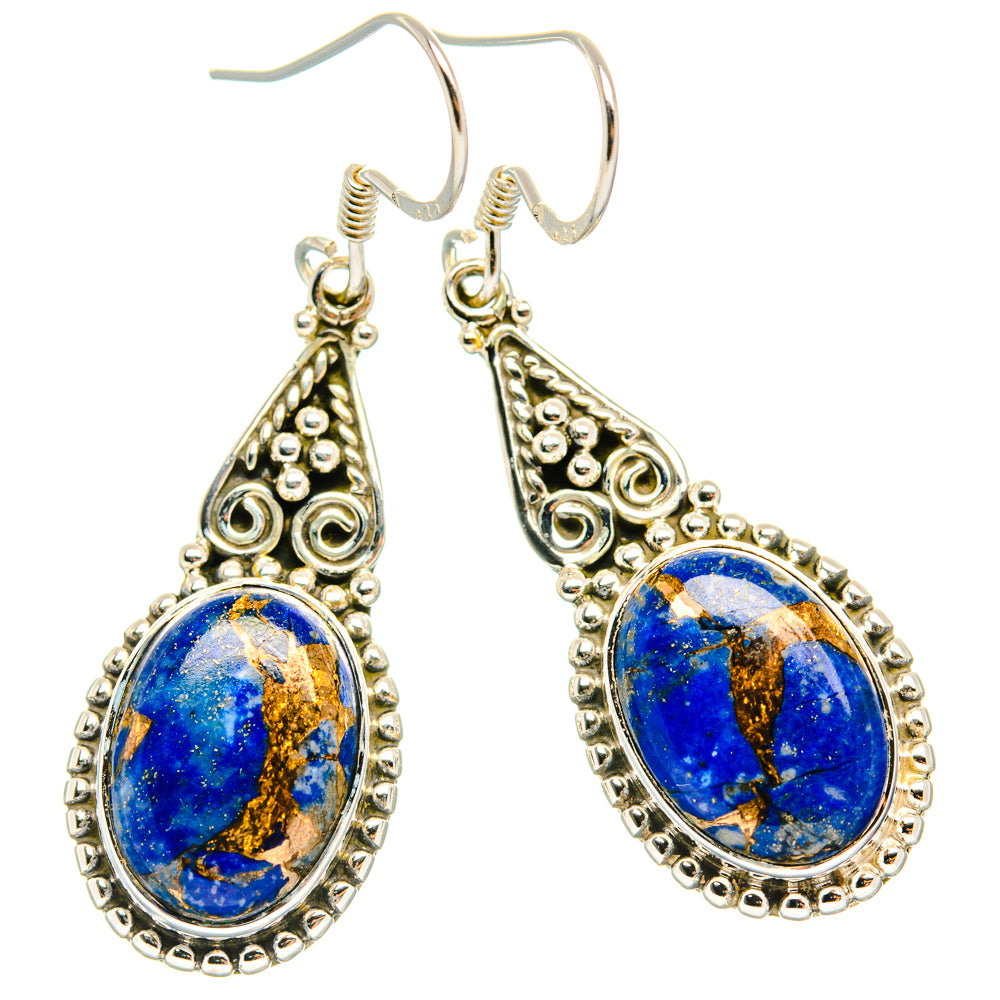 Lapis Lazuli Earrings handcrafted by Anasilvercos - EARR428670 - Photo 2