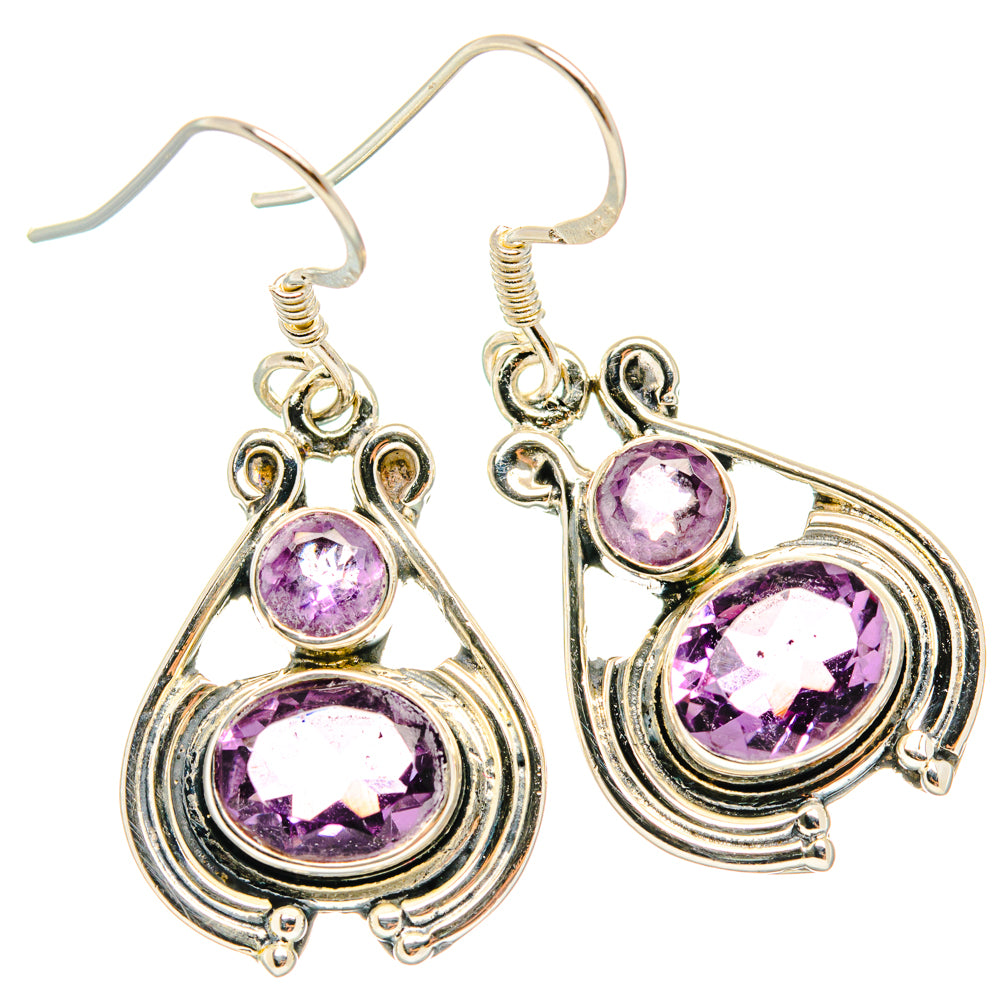 Amethyst Earrings handcrafted by Anasilvercos - EARR428673 - Photo 2