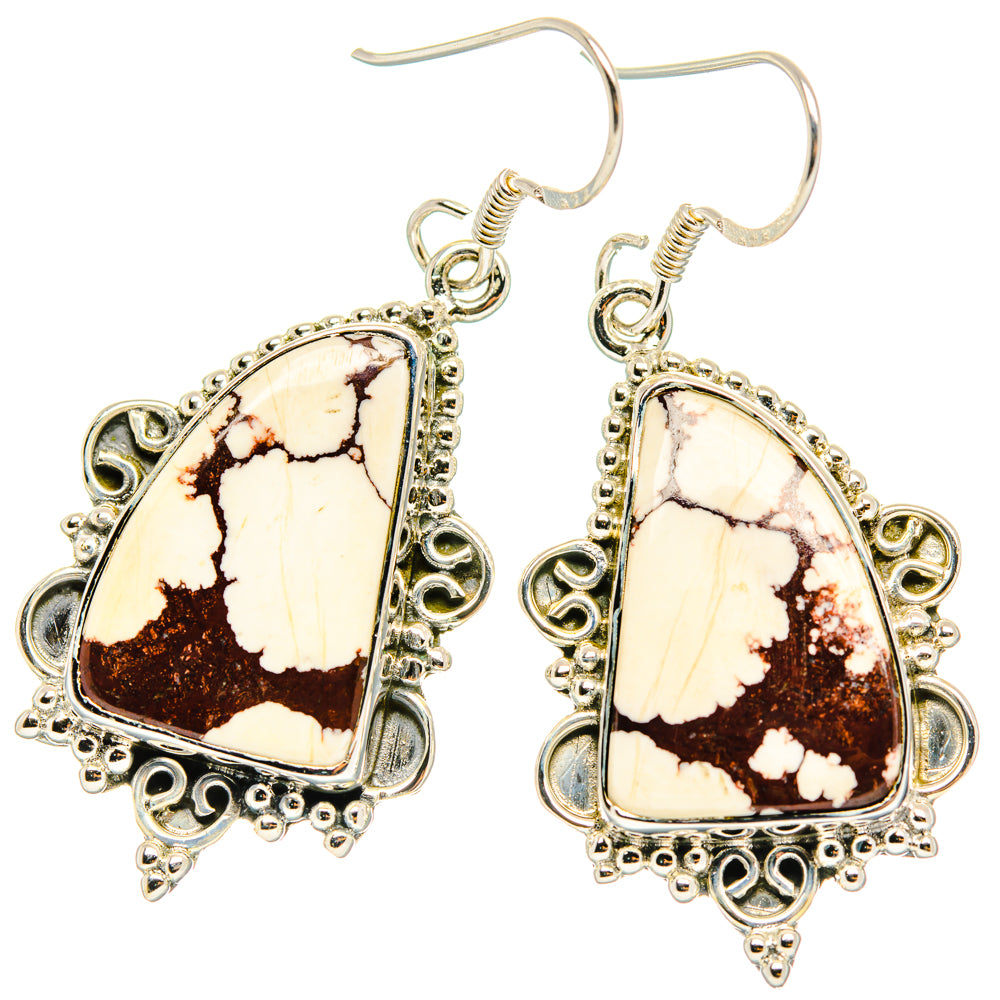 Wild Horse Jasper Earrings handcrafted by Anasilvercos - EARR428674 - Photo 2